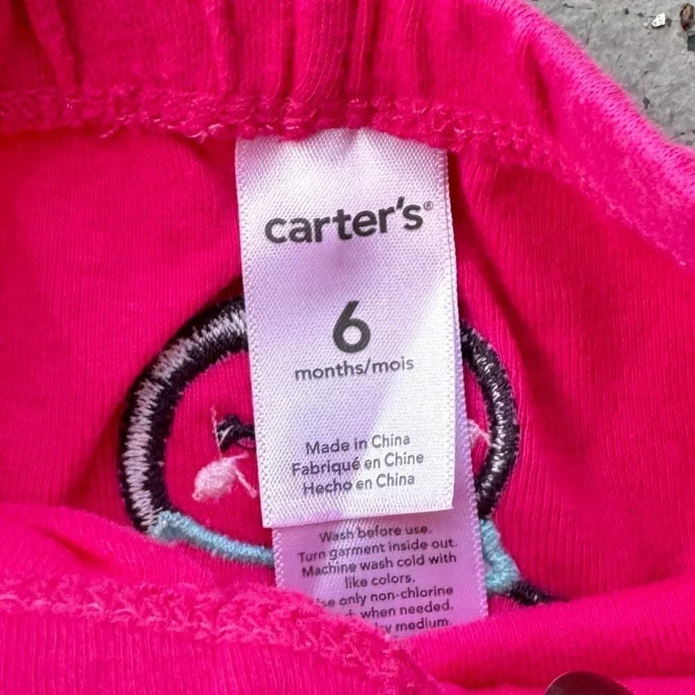 Pink Pull On Pants with Penguin Graphic